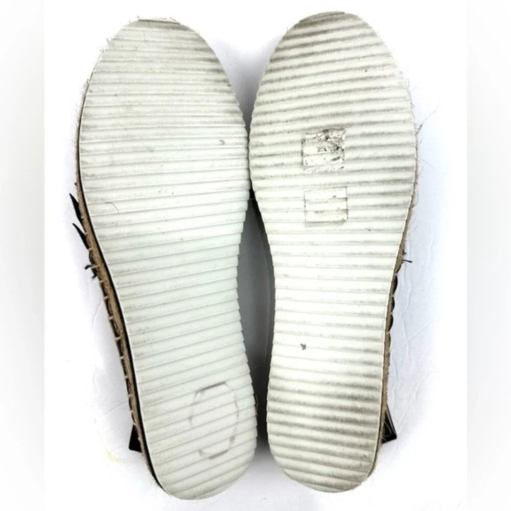 MTNG Black fringe Accent Espadrille Sz 41 (9.5)